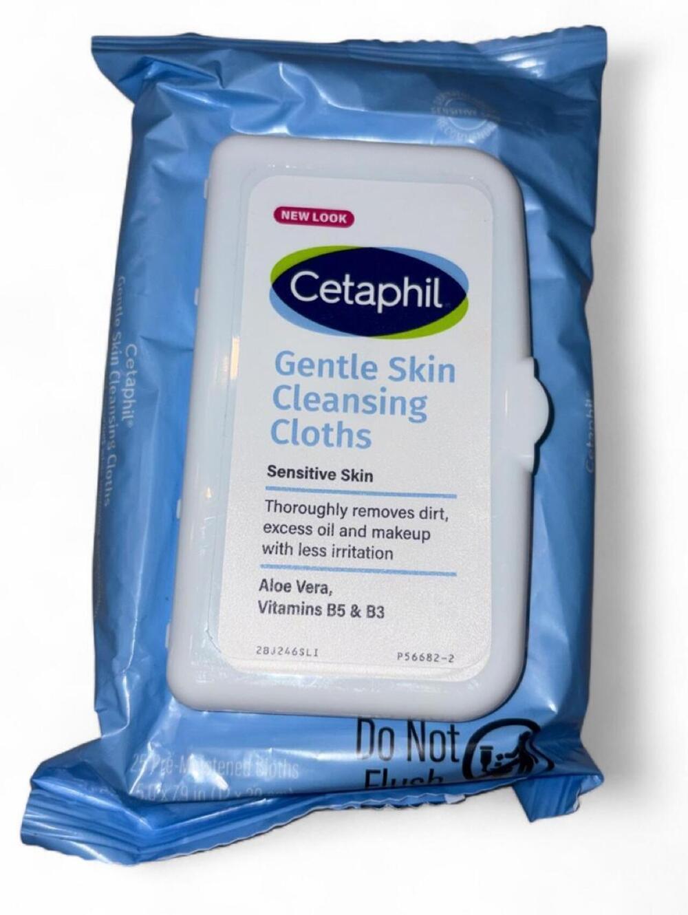 Cetaphil Gentle Skin Cleansing Cloths for Sensitive Skin with Aloe Vera and Vit.